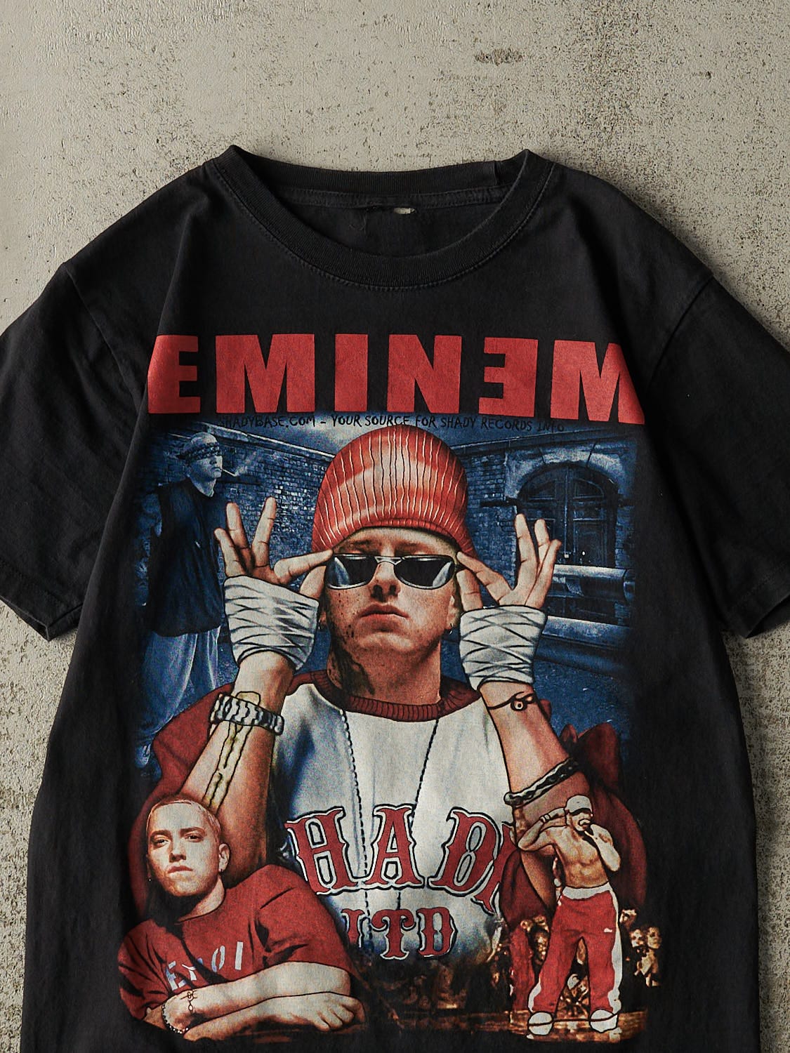 Vintage Y2K Black Eminem Bootleg Tee (S/M)