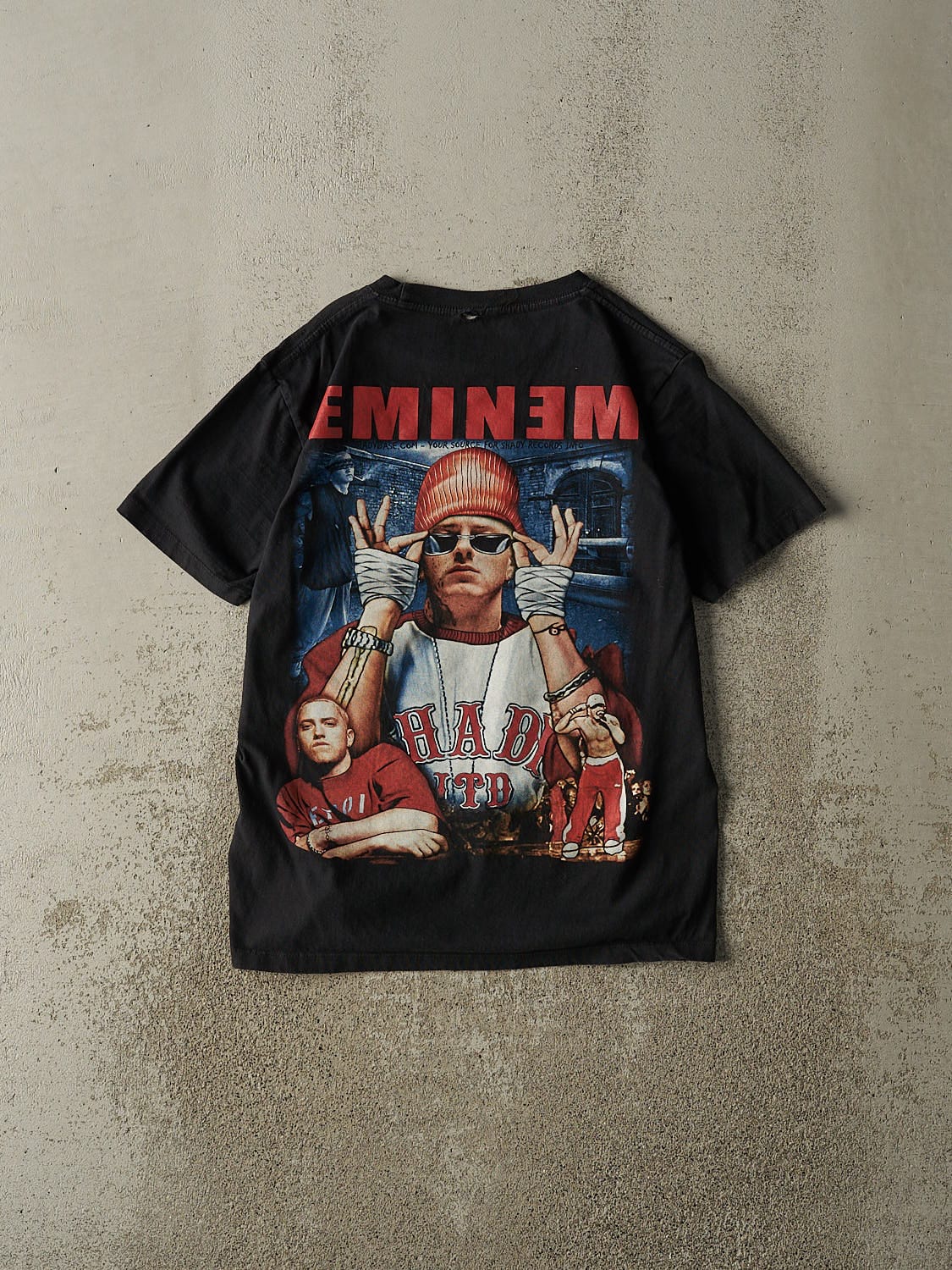 Vintage Y2K Black Eminem Bootleg Tee (S/M)