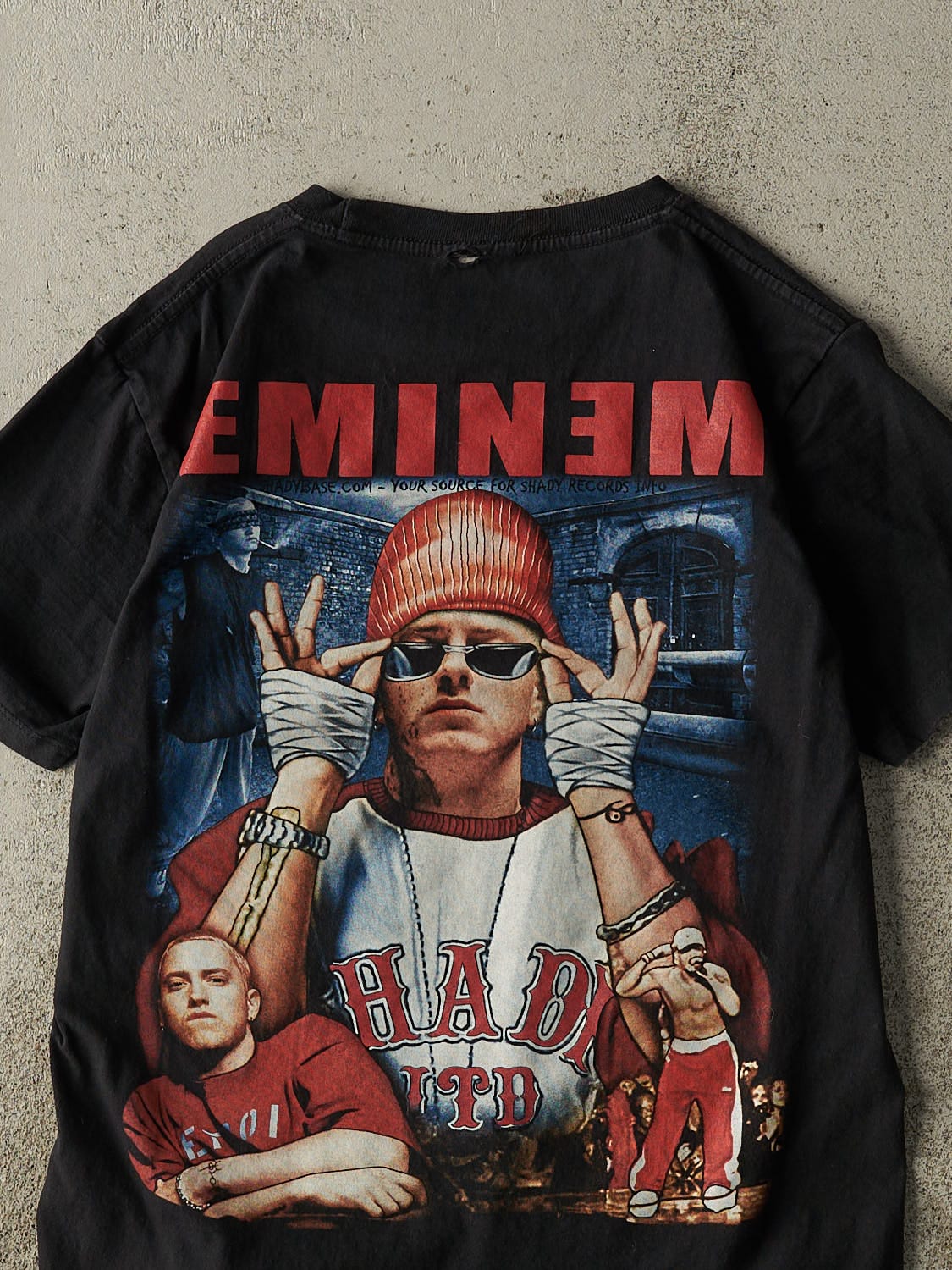 Vintage Y2K Black Eminem Bootleg Tee (S/M)