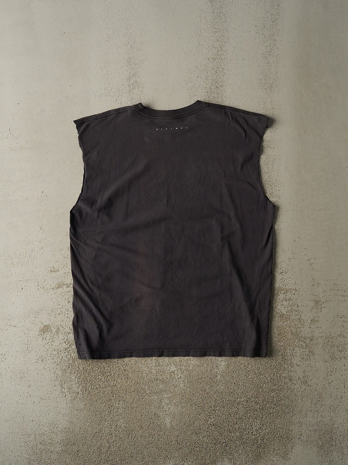 Vintage Y2K Faded Black Fox Racing Cut Off Tee (XL/XXL)