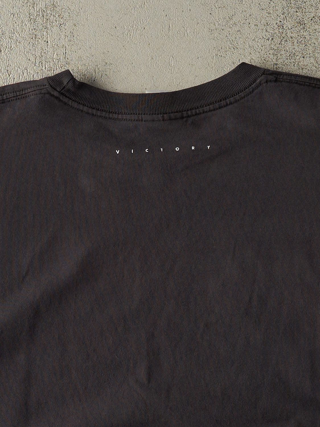 Vintage Y2K Faded Black Fox Racing Cut Off Tee (XL/XXL)