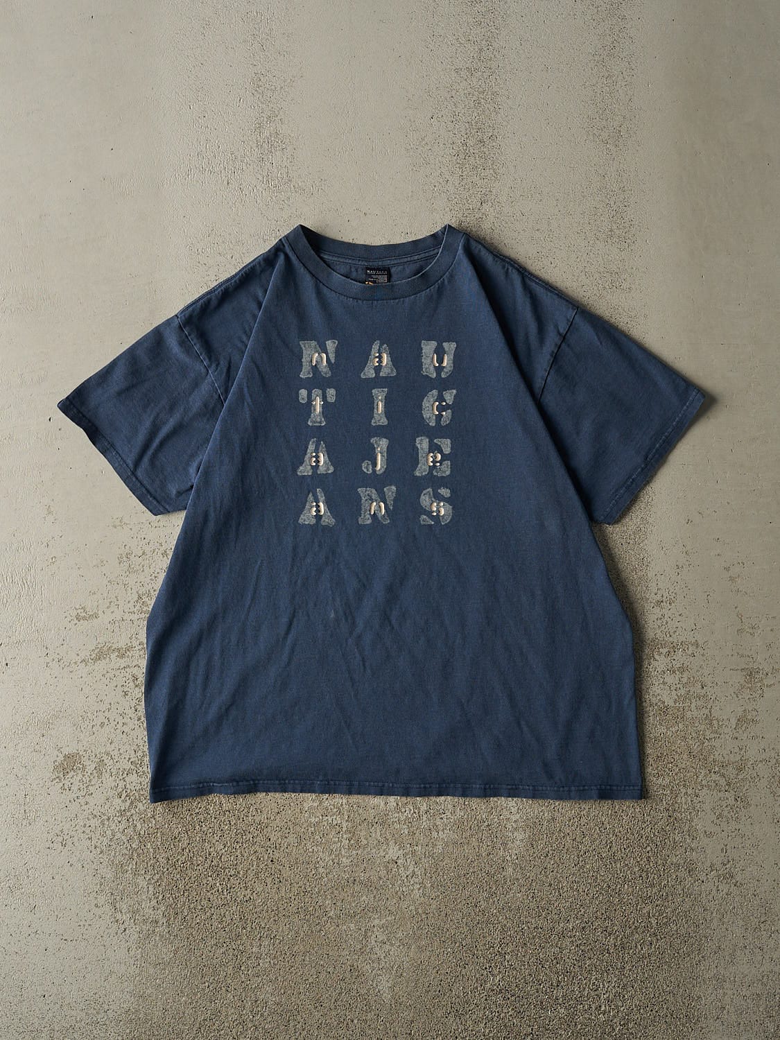 Vintage Y2K Blue Nautica Jeans Tee (L/XL)