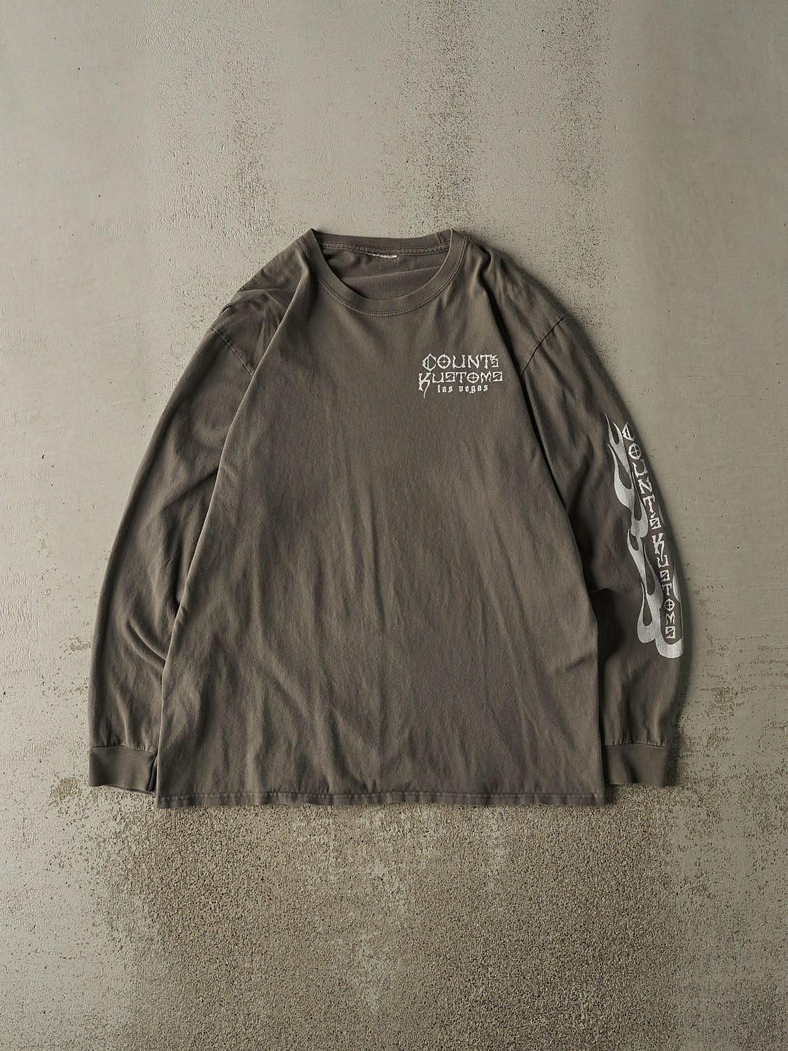Vintage Y2K Green Counts Kustoms Long Sleeve (L/XL)