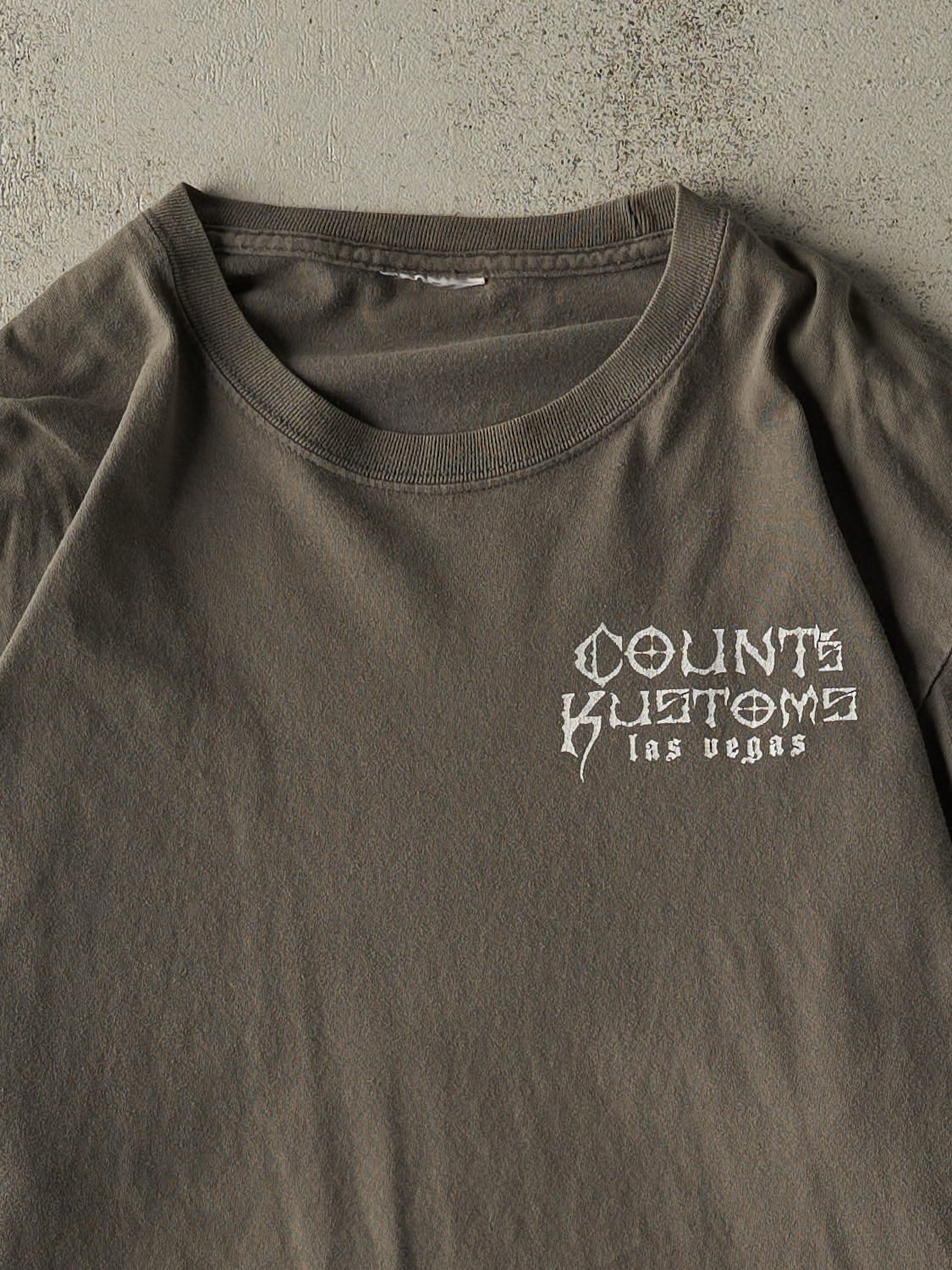 Vintage Y2K Green Counts Kustoms Long Sleeve (L/XL)