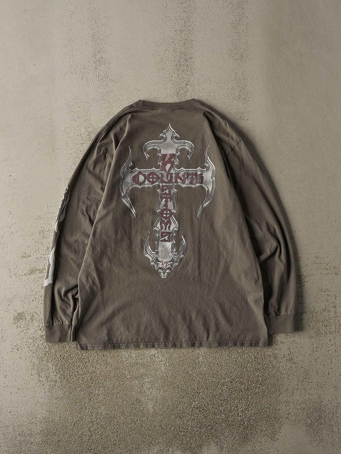 Vintage Y2K Green Counts Kustoms Long Sleeve (L/XL)