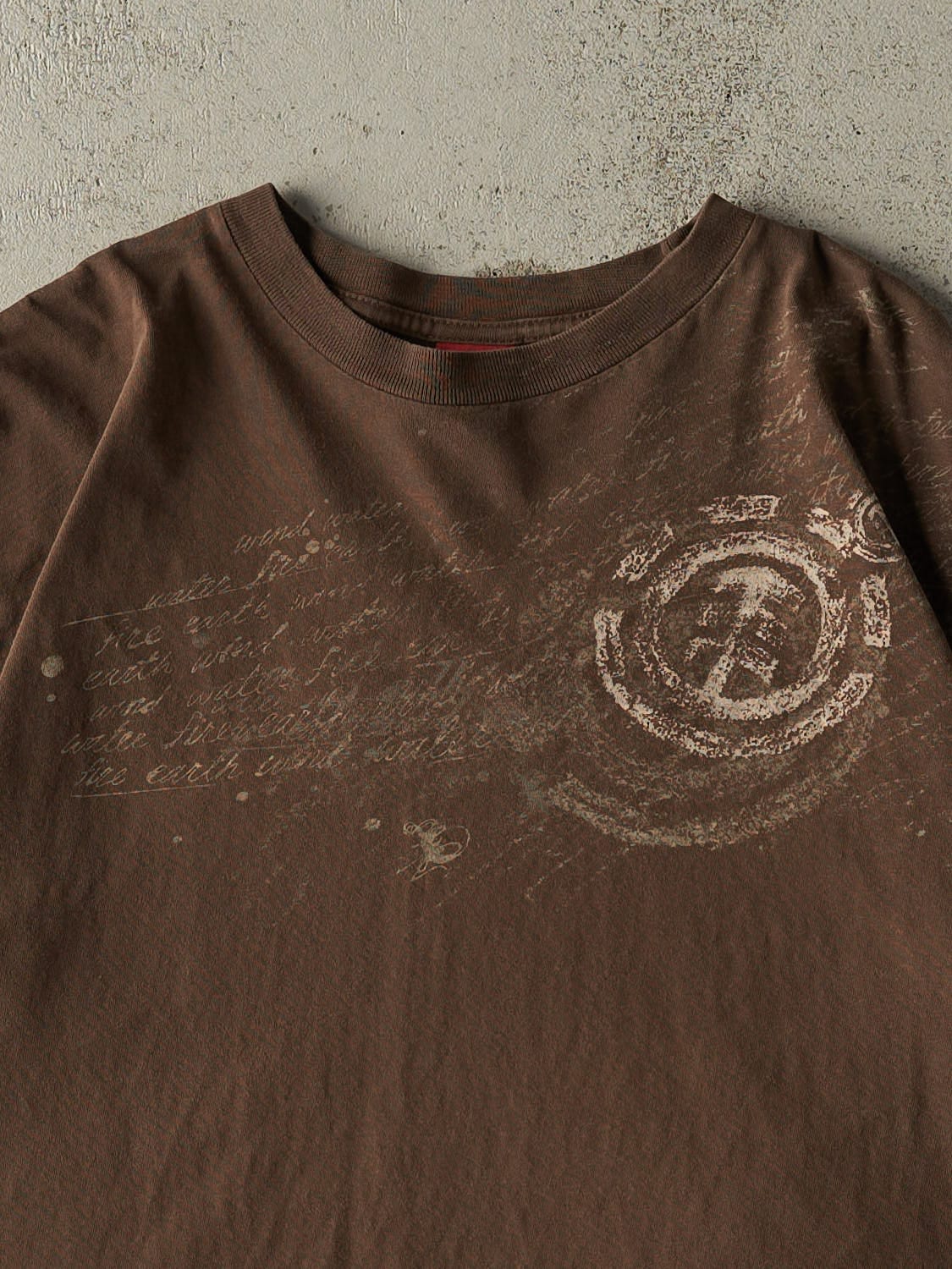 Vintage Y2K Brown Element Skateboards Tee (L/XL)