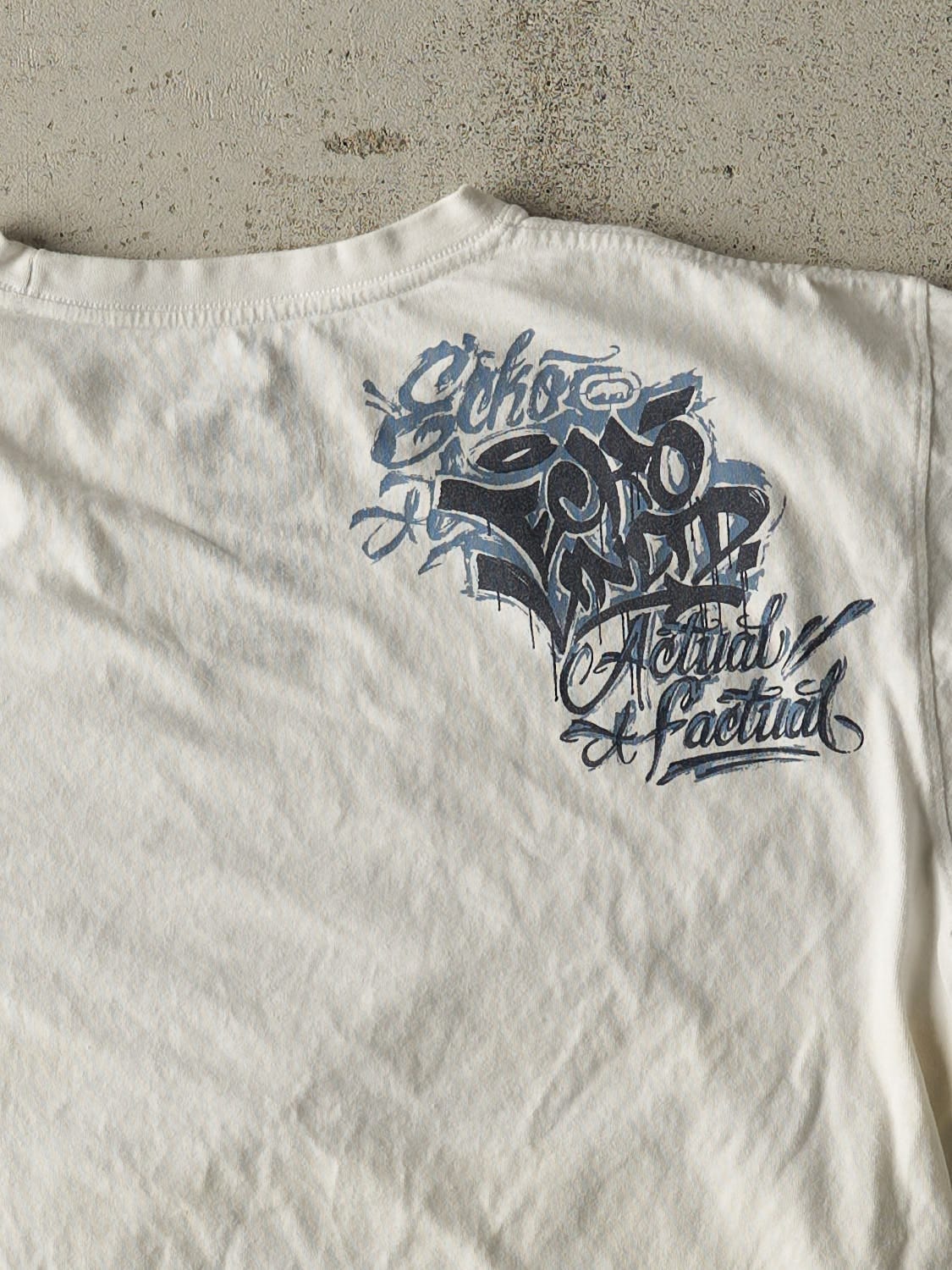 Vintage Y2K White Ecko Tee (XL)