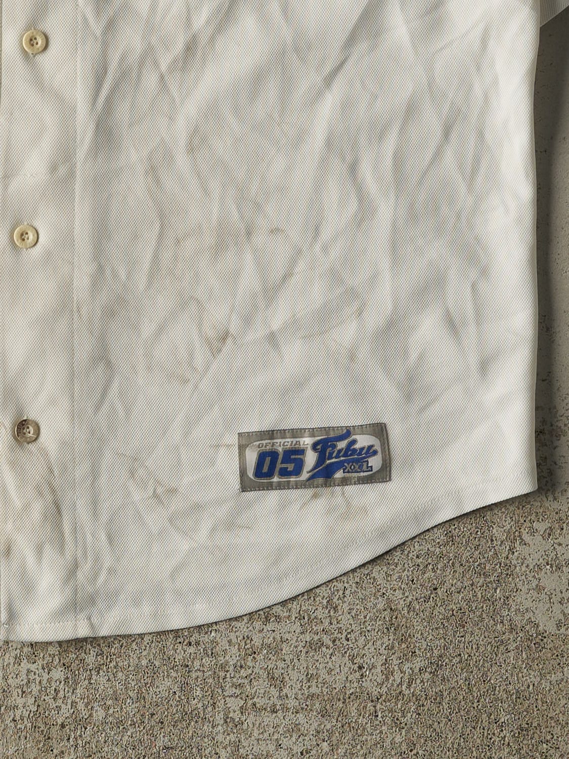 Vintage Y2K White Fubu Baseball Jersey (XXL/XXXL)