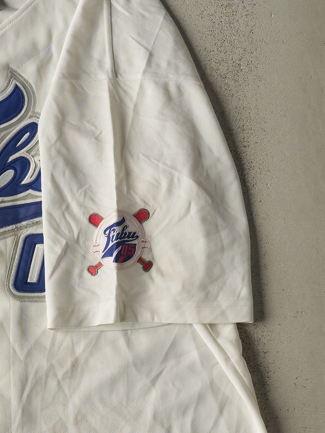 Vintage Y2K White Fubu Baseball Jersey (XXL/XXXL)