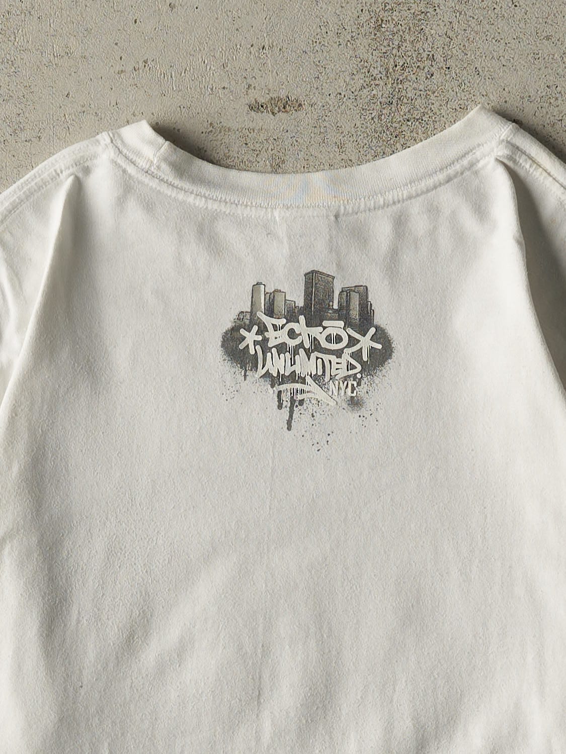 Vintage Y2K White Ecko Tee (XL)