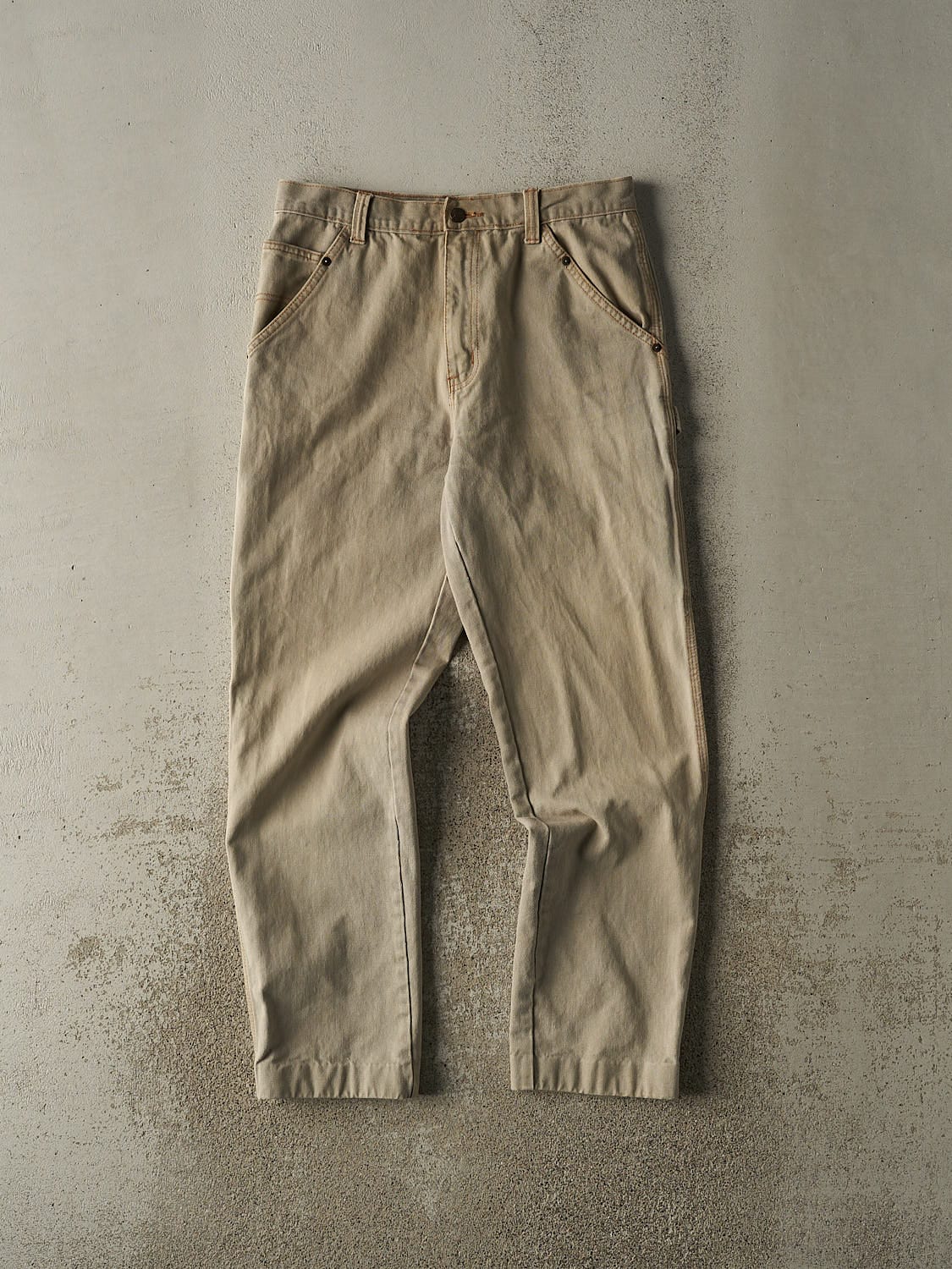 Vintage Y2K Beige C.A.P. Carpenter Pants (31x30)