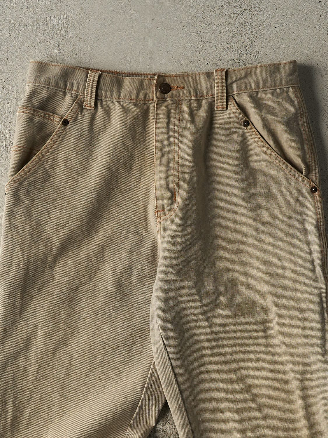 Vintage Y2K Beige C.A.P. Carpenter Pants (31x30)