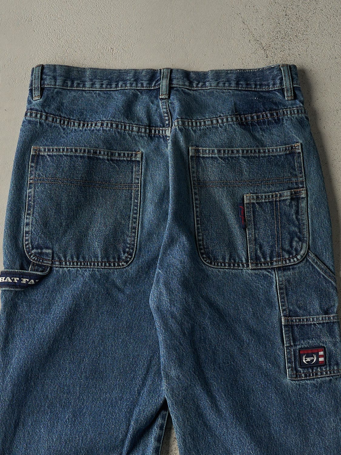 Vintage Y2K Dark Wash Phat Farm Carpenter Jeans (34x31)
