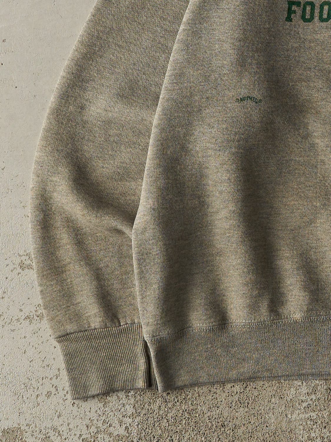 Vintage 93' Heather Grey Green Bay Packers Crewneck (M)