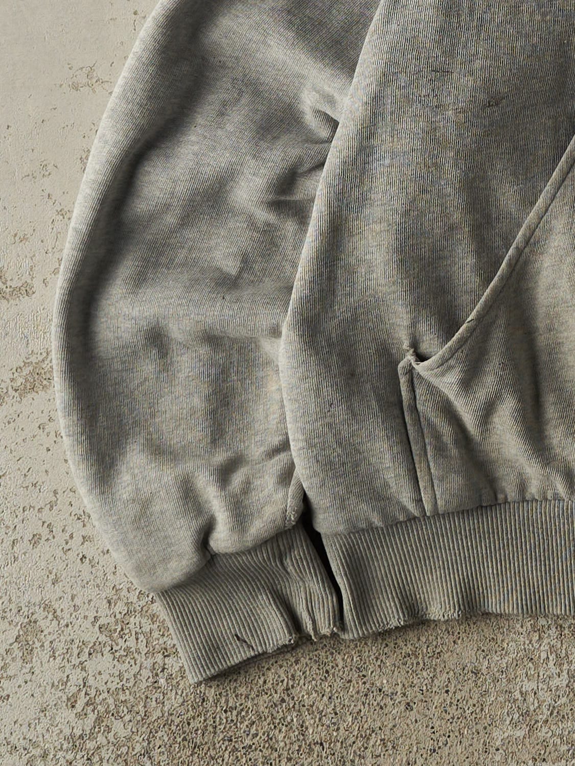 Vintage Y2K Grey Dickies Thermal Lined Zip Up Hoodie (S/M)
