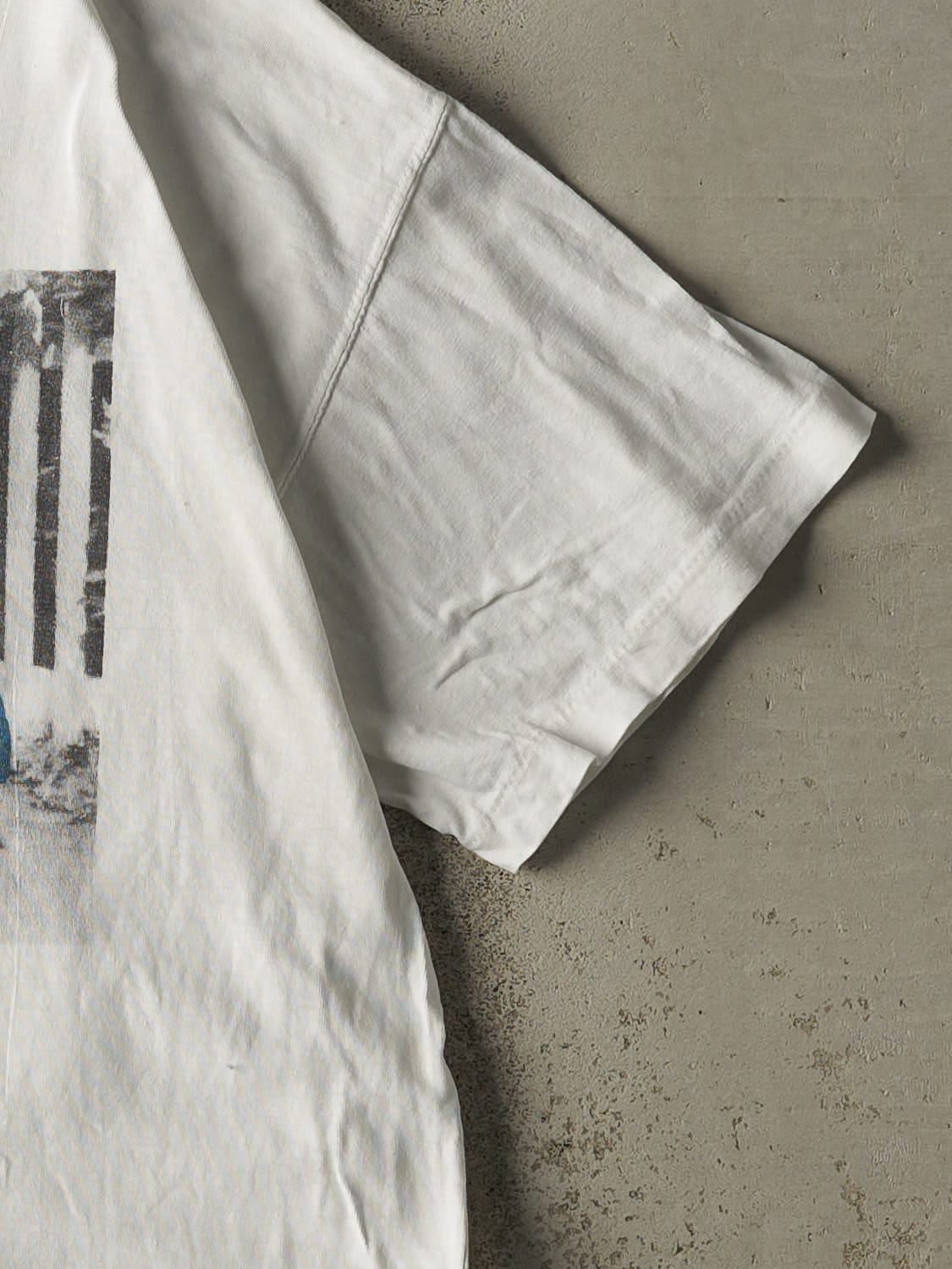 Vintage 90s White Kissing Tee (L/XL)
