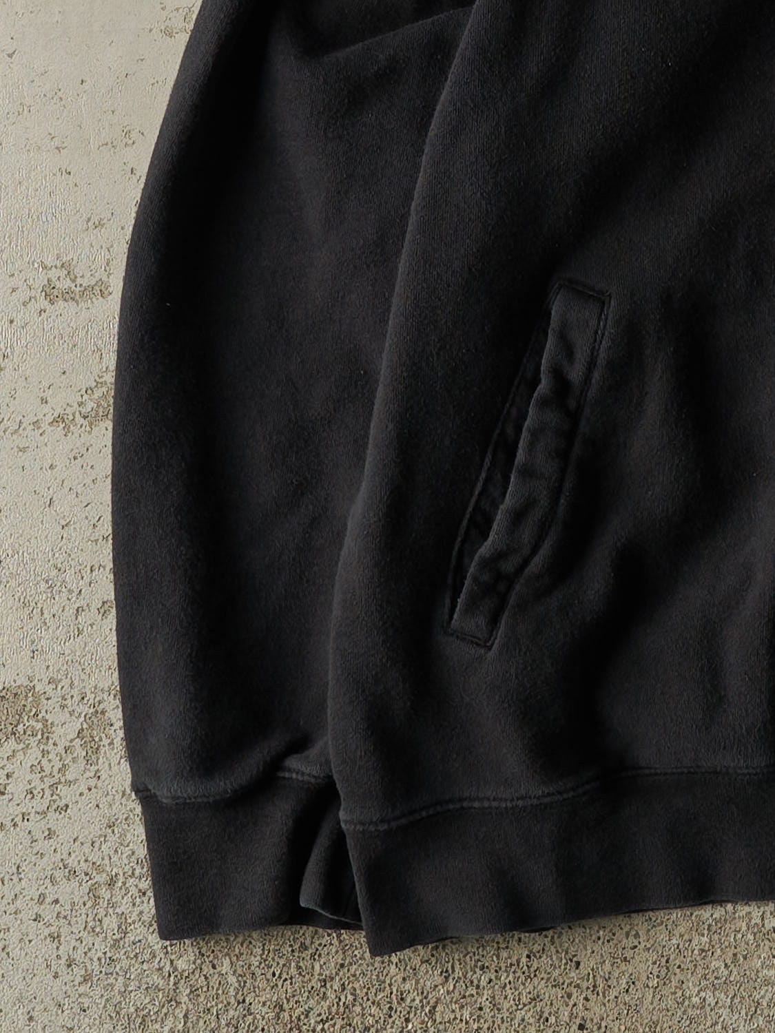 Vintage Y2K Black & Grey Fox Racing Embroidered Zip Up Hoodie (XL)