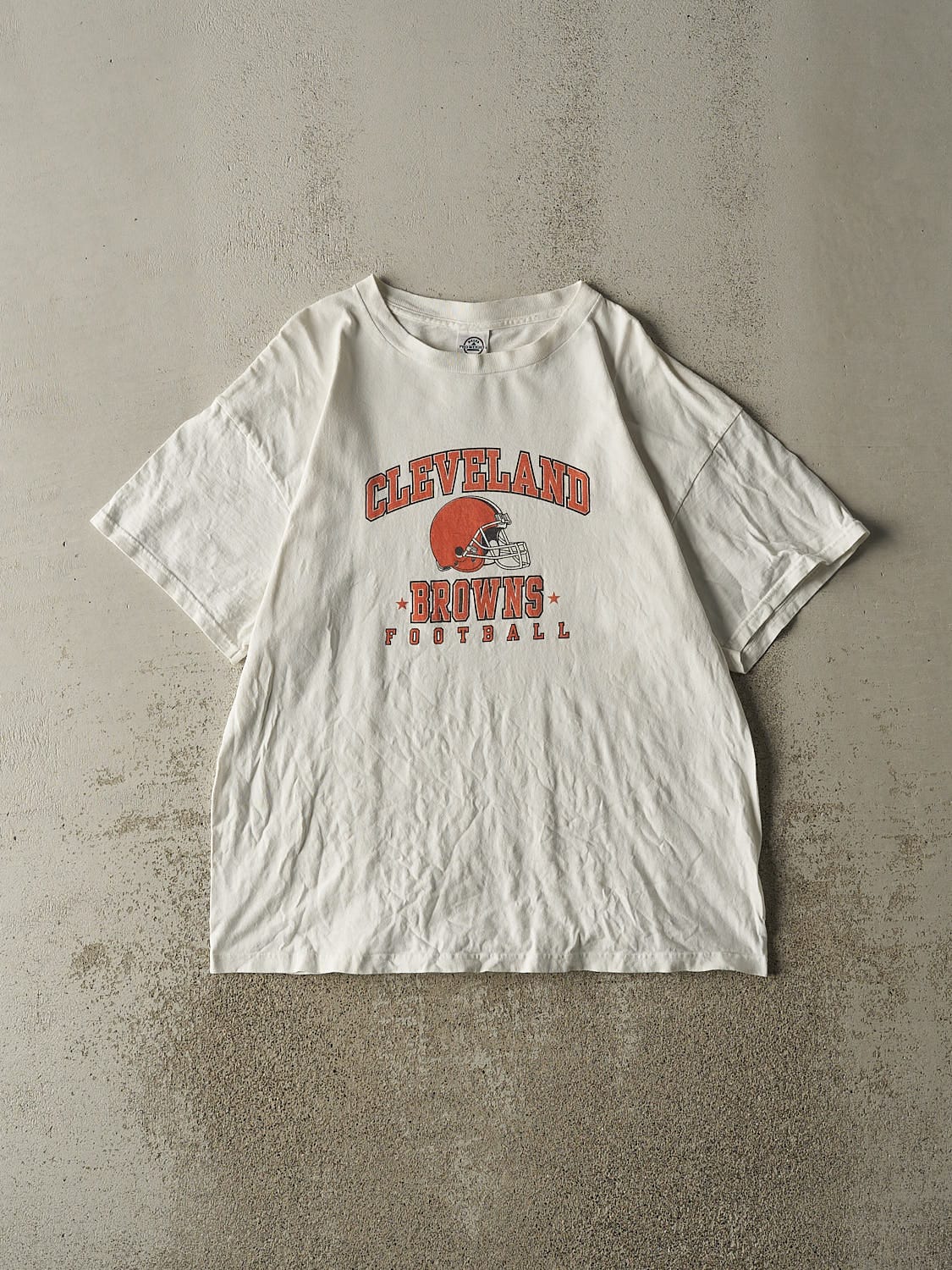 Vintage Y2K White Cleveland Browns Tee (L)