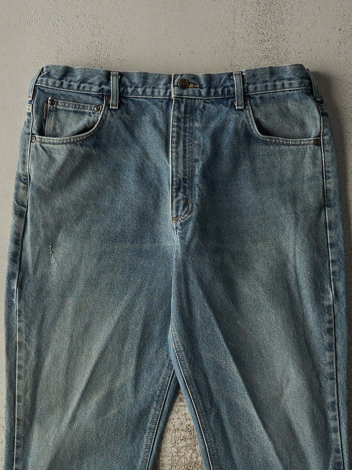 Vintage 90s Mid Wash Carhartt Jeans (37x32)