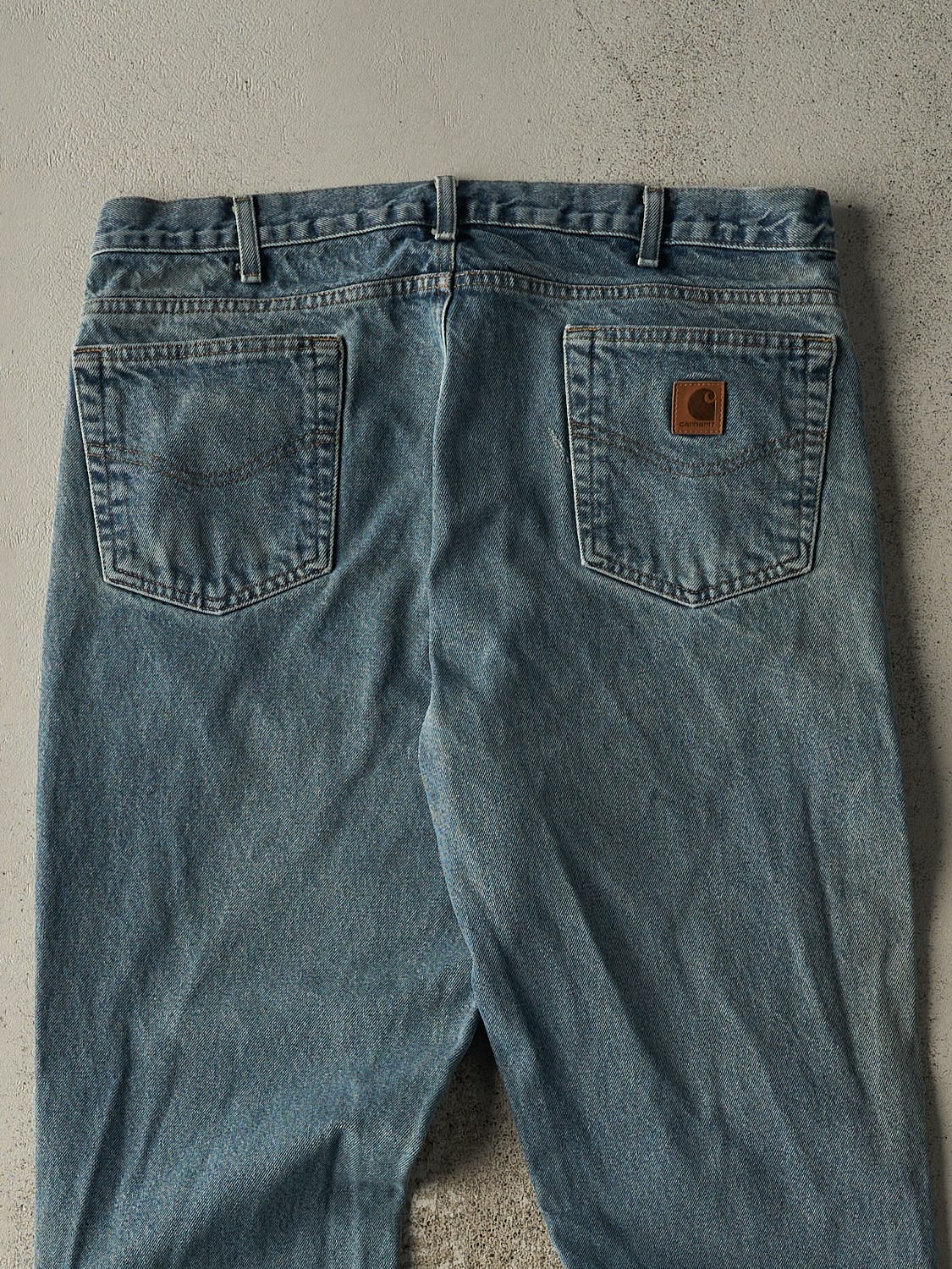 Vintage 90s Mid Wash Carhartt Jeans (37x32)