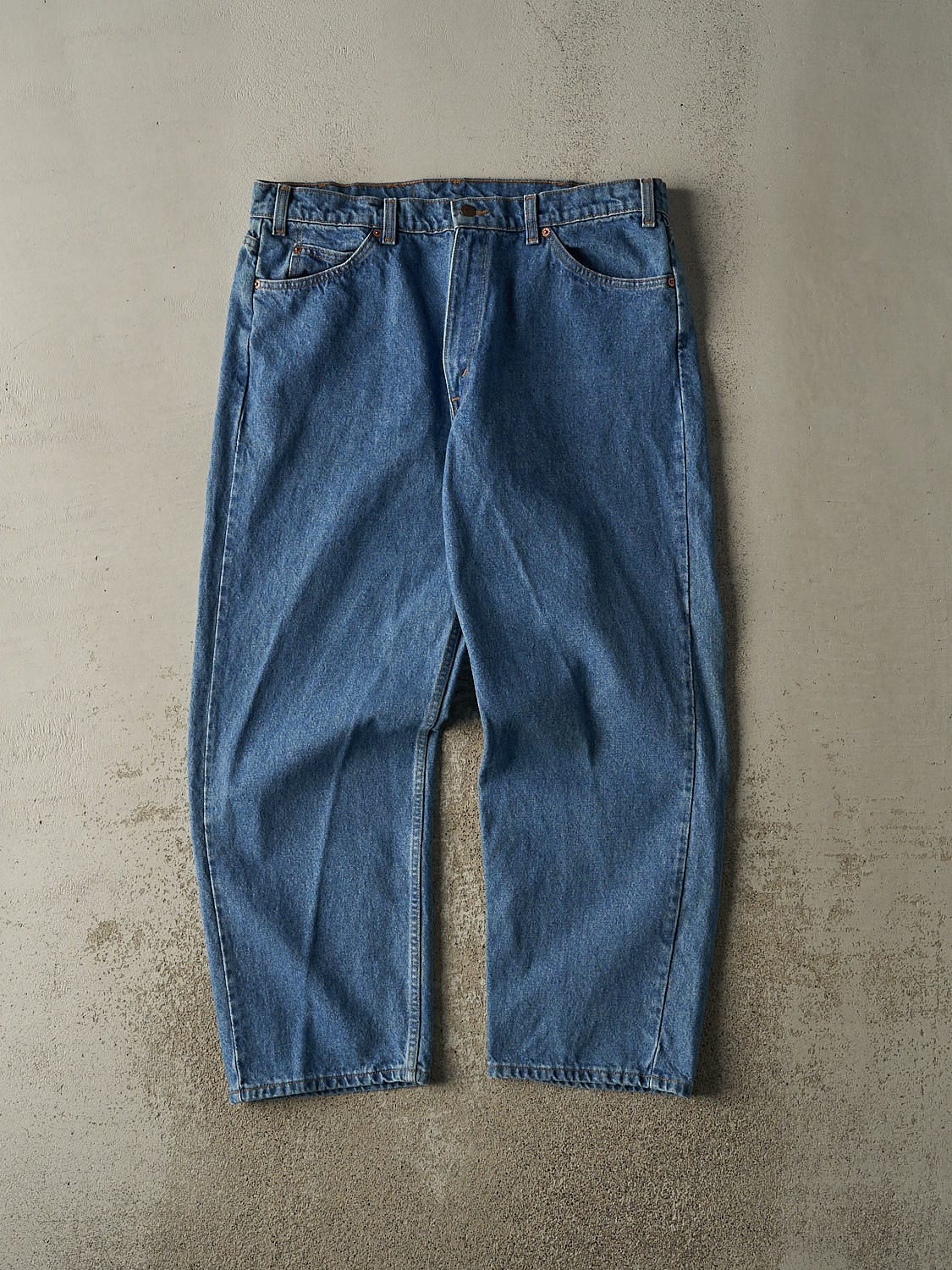 Vintage 80s Mid Wash Levi's Orange Tab 665 Jeans (37x30.5)