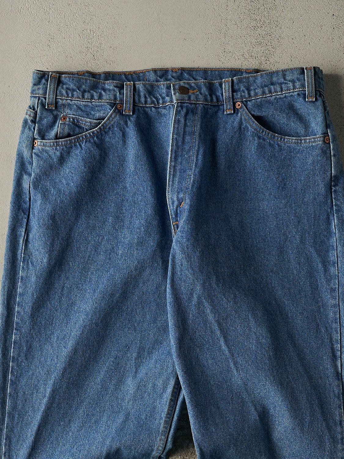 Vintage 80s Mid Wash Levi's Orange Tab 665 Jeans (37x30.5)