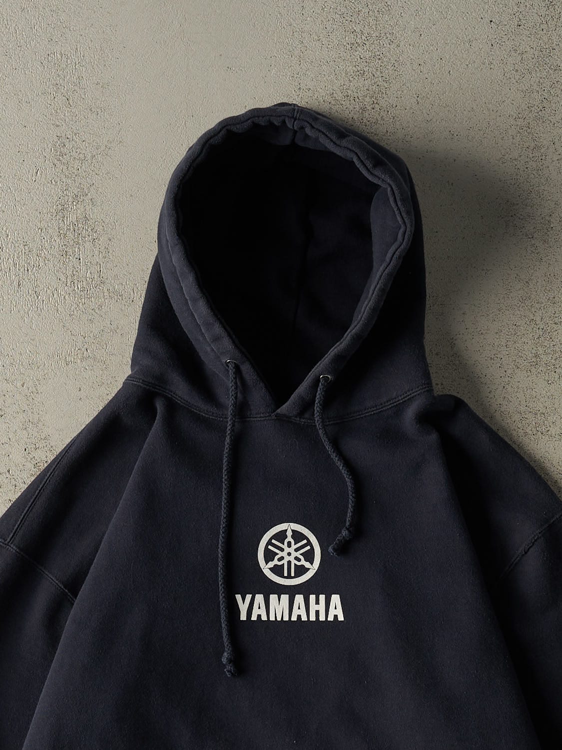 Vintage Y2K Navy Blue Yamaha Racing Hoodie (L/XL)