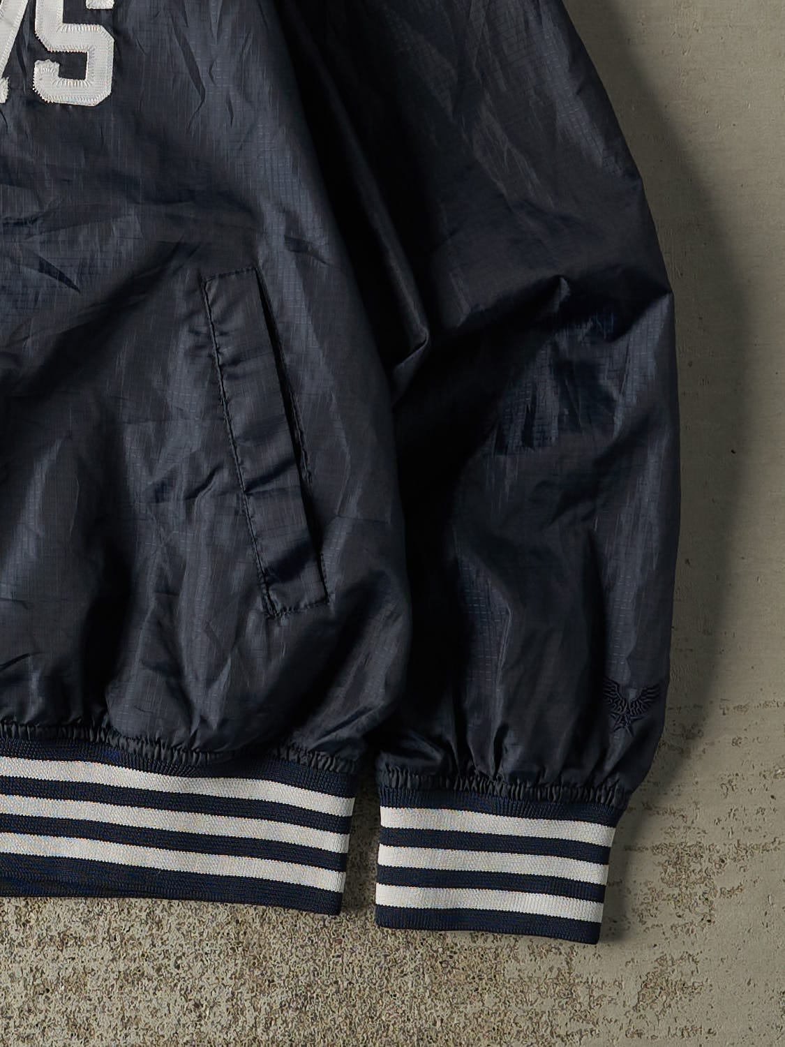 Vintage Y2K Navy Blue Avirex Windbreaker Jacket (XL)