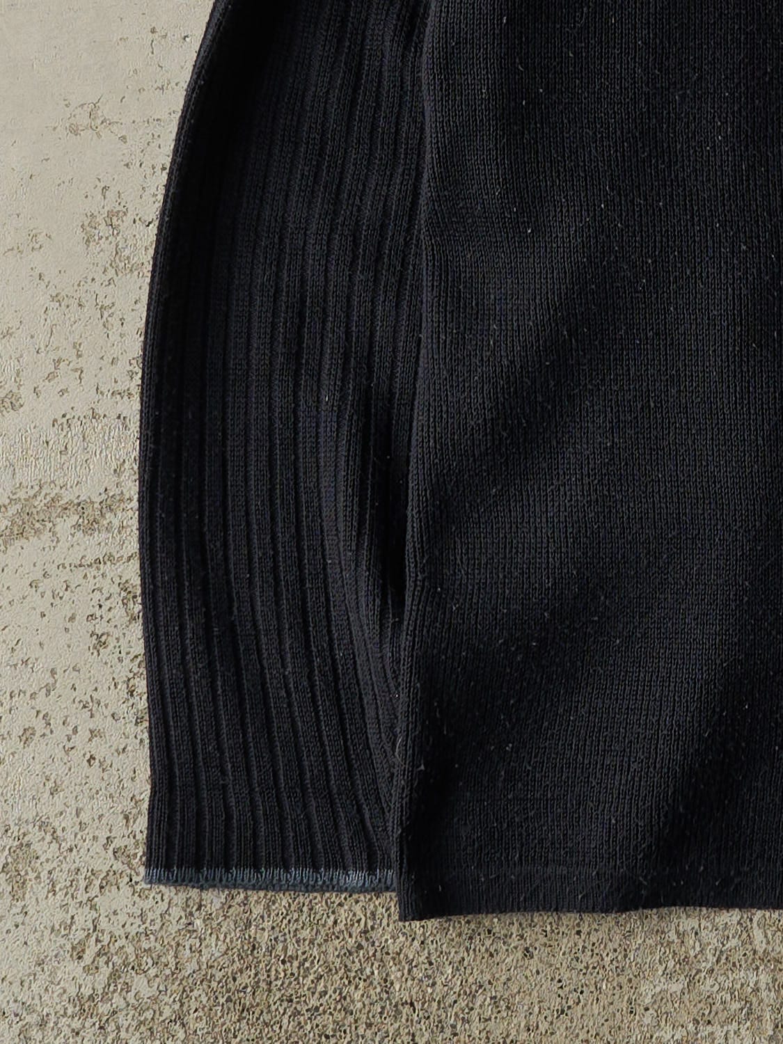 Vintage Y2K Navy Blue Navy Crew Thermal Knit (L/XL)