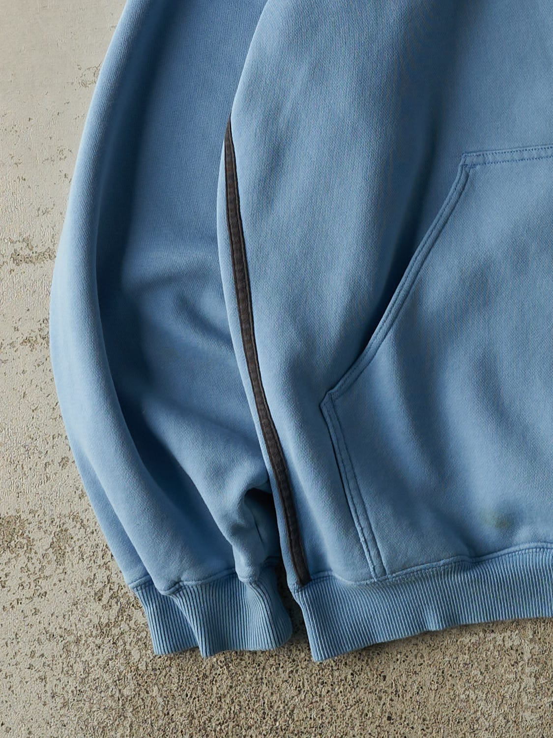 Vintage Y2K Baby Blue Adidas Embroidered Hoodie (XXL/XXXL)