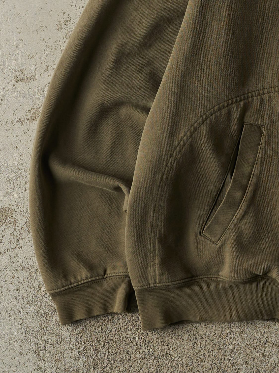Vintage Y2K Green Chaps Denim Embroidered Zip Up Hoodie (L/XL)