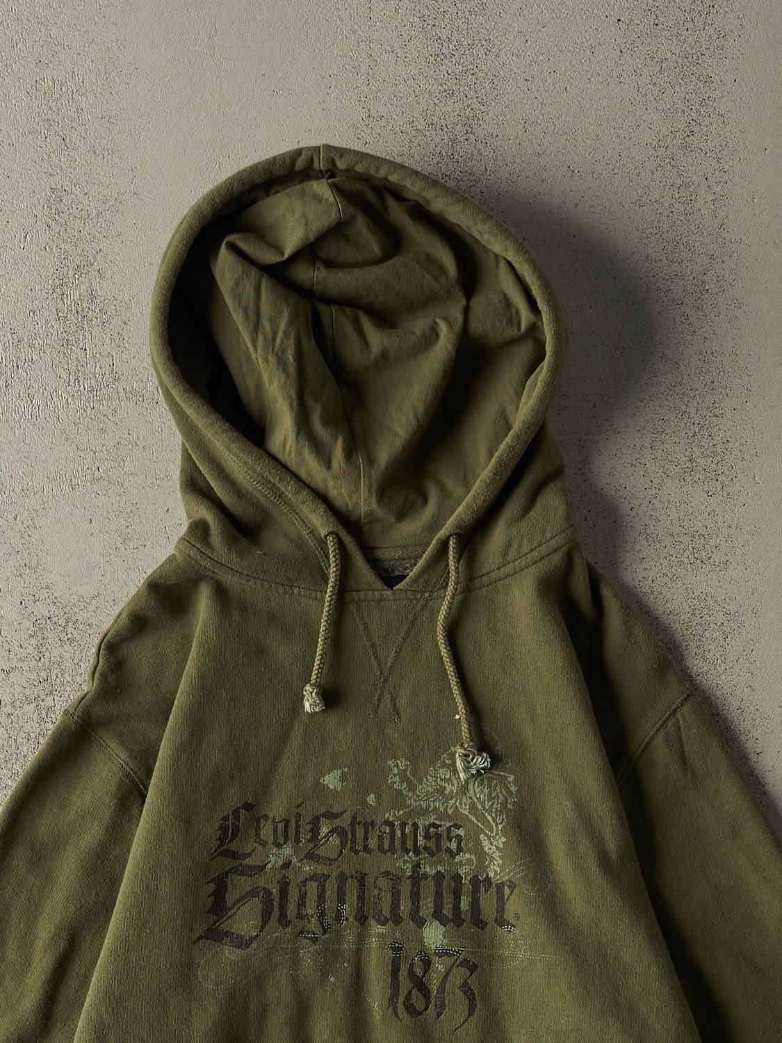 Vintage Y2K Green Levi's Signature Hoodie (M/L)