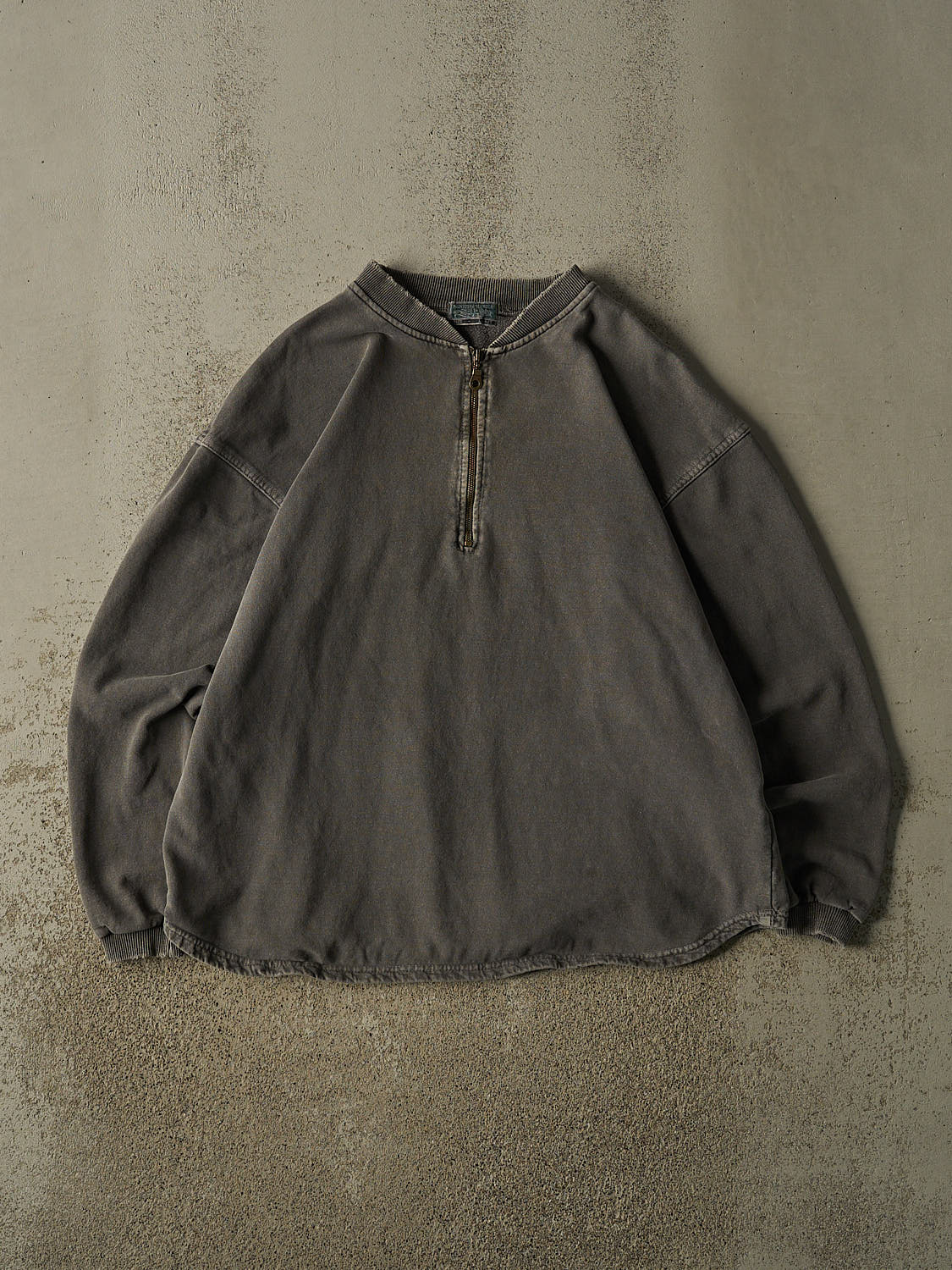 Vintage 90s Grey Quarter Zip Sweater (L/XL)