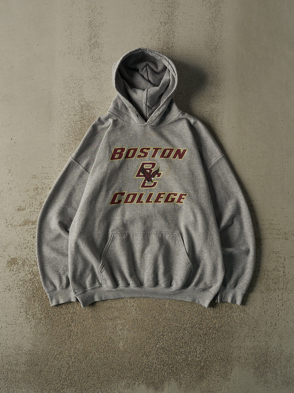 Vintage 90s Grey Boston College Hoodie (L)