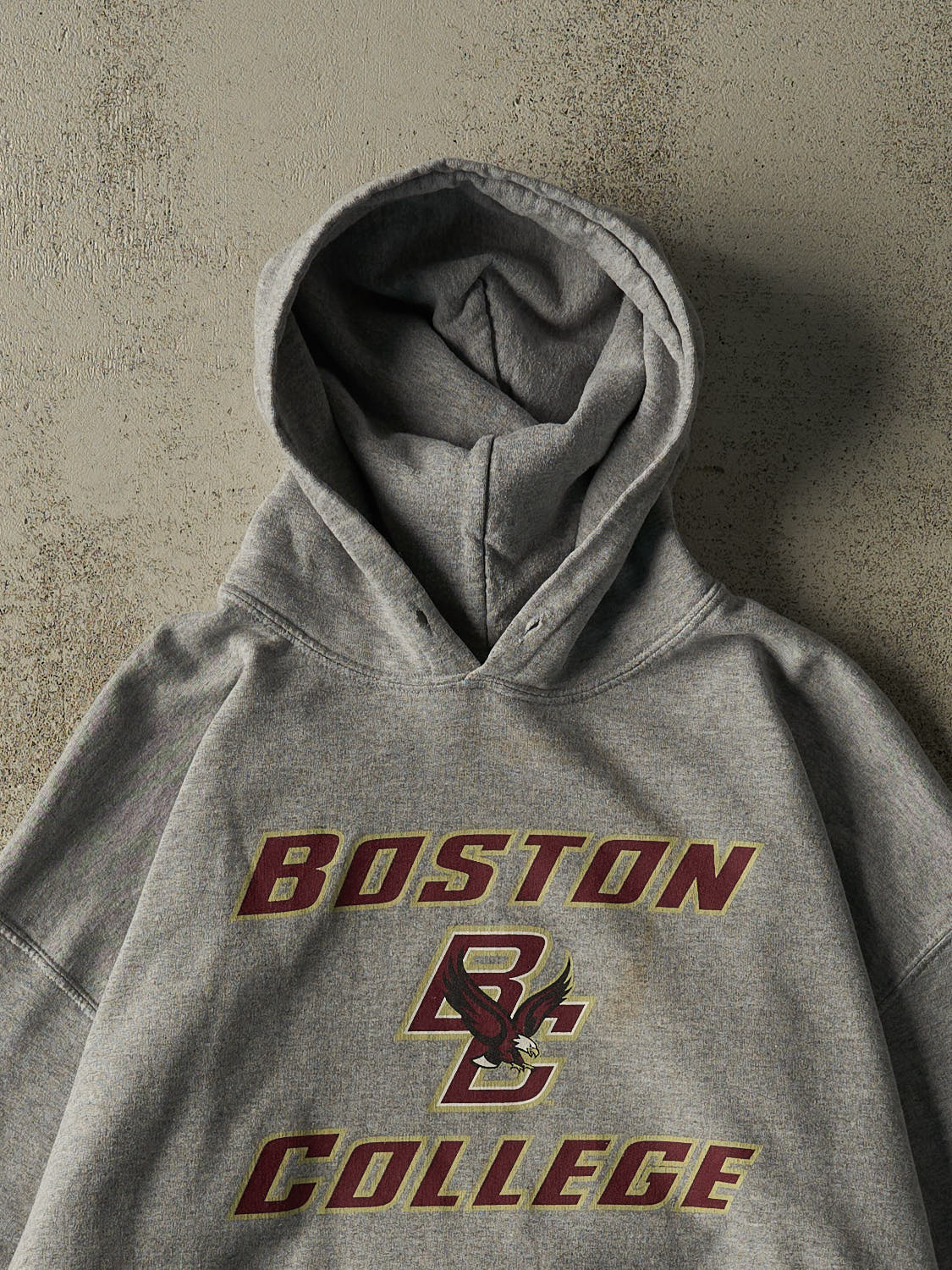 Vintage 90s Grey Boston College Hoodie (L)