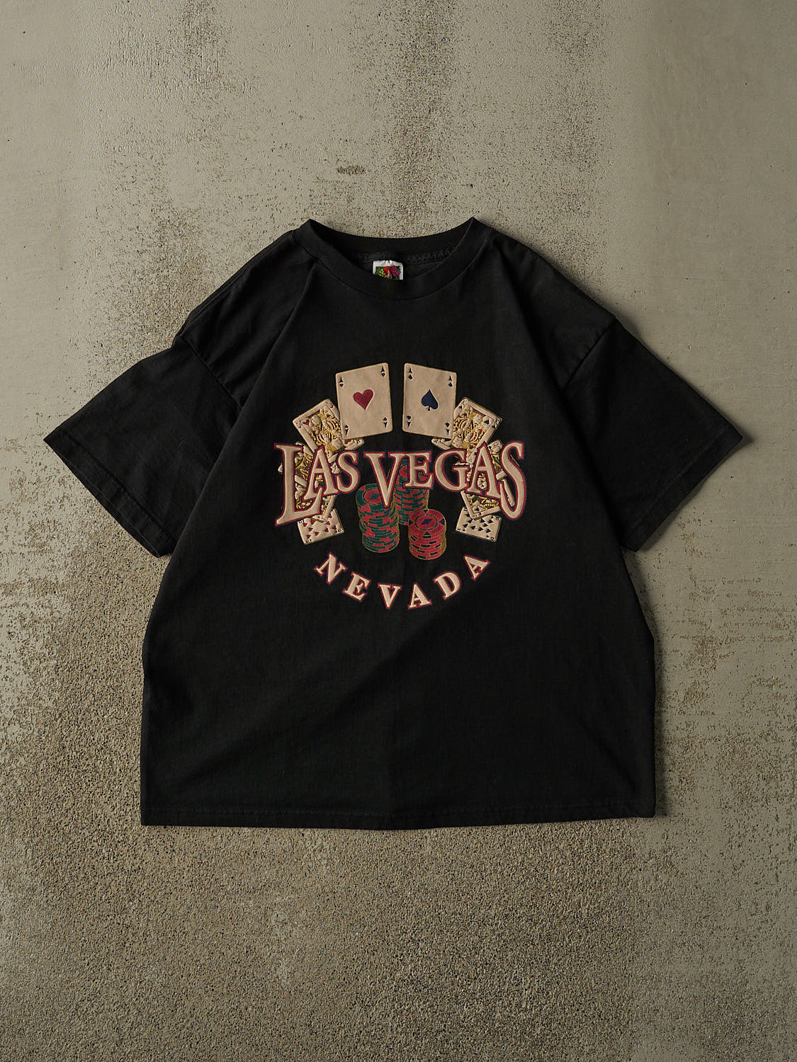 Vintage 90s Black Las Vegas Tee (M/L)