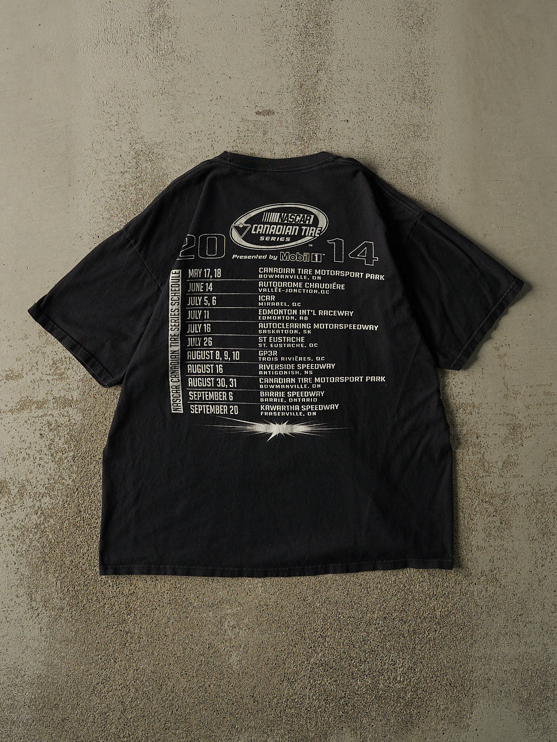 Vintage 14' Faded Black Nascar Racing Tee (M/L)