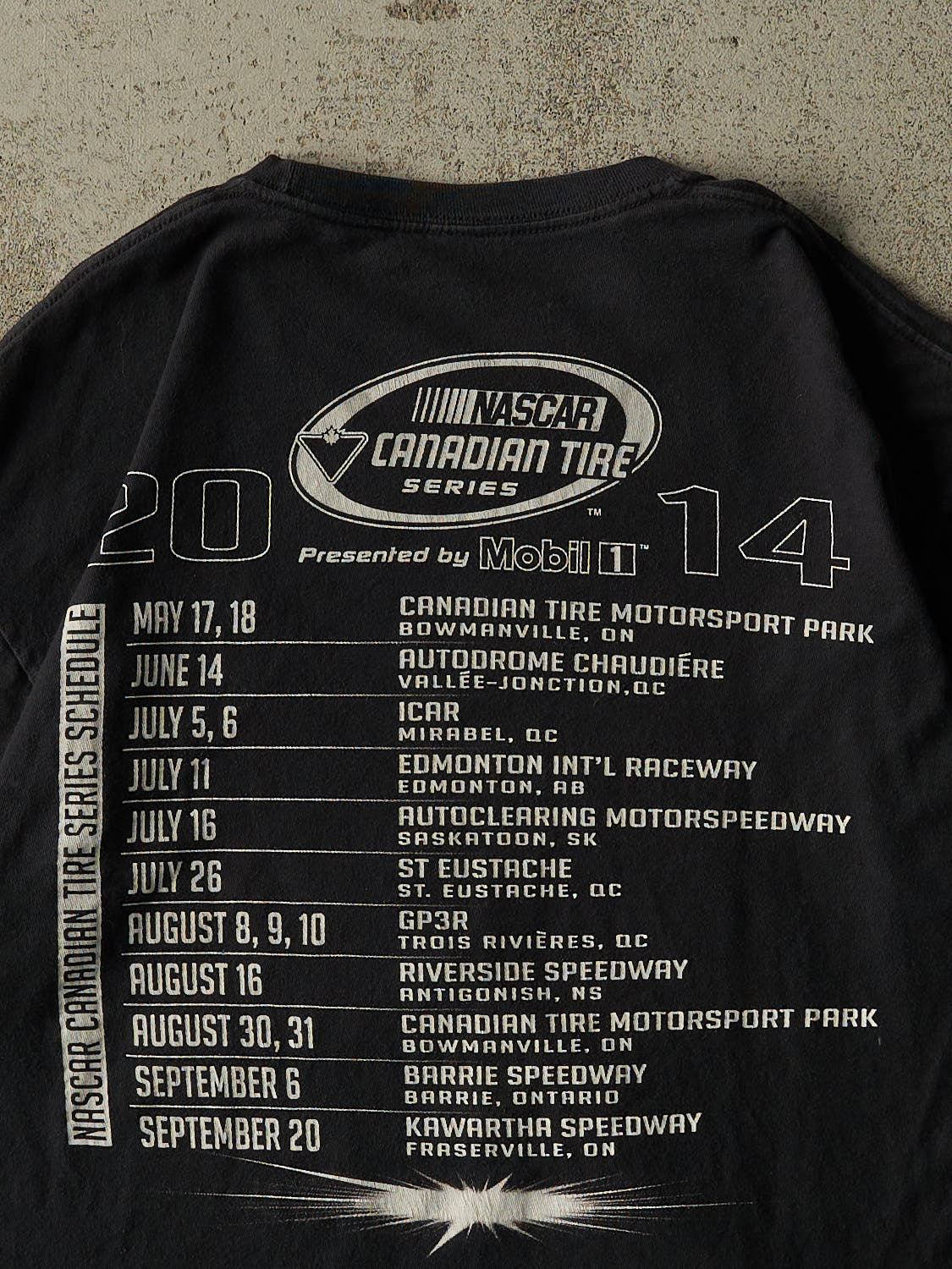 Vintage 14' Faded Black Nascar Racing Tee (M/L)