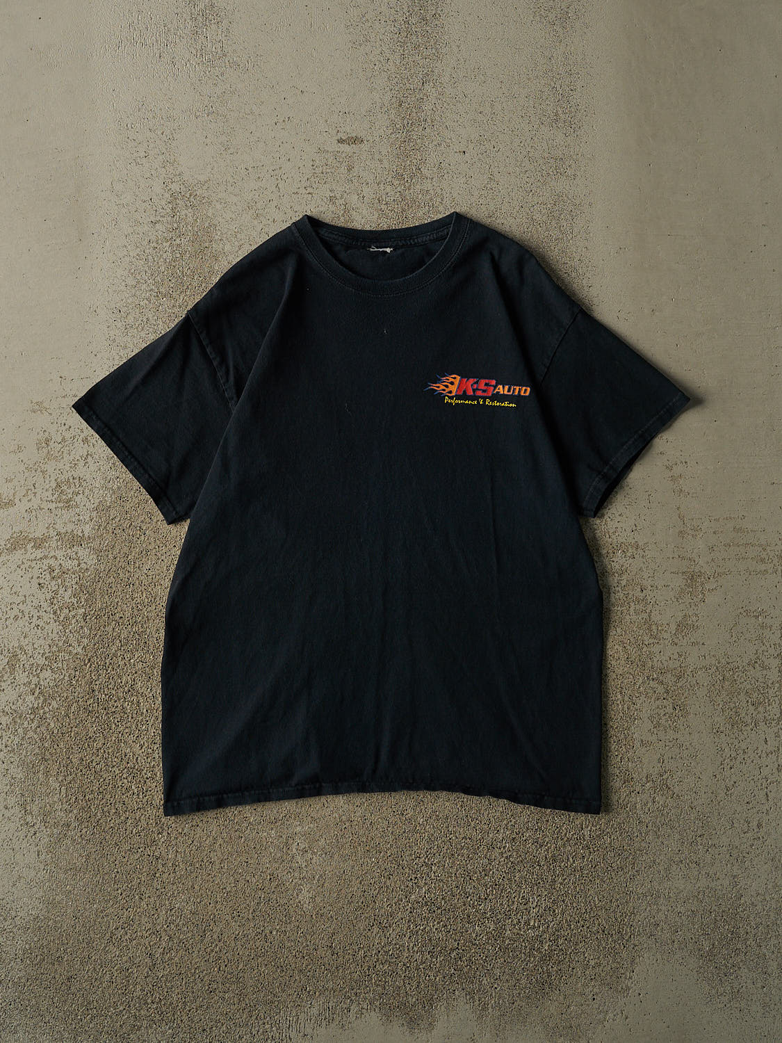 Vintage Y2K Black KS Auto Tee (M)