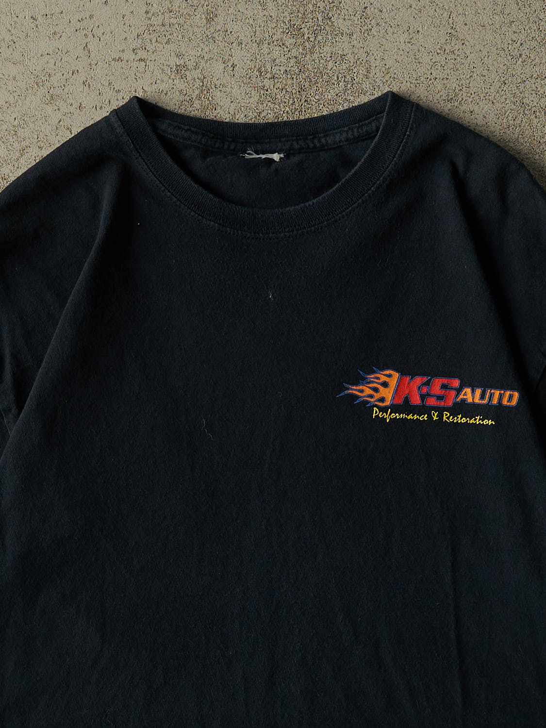 Vintage Y2K Black KS Auto Tee (M)