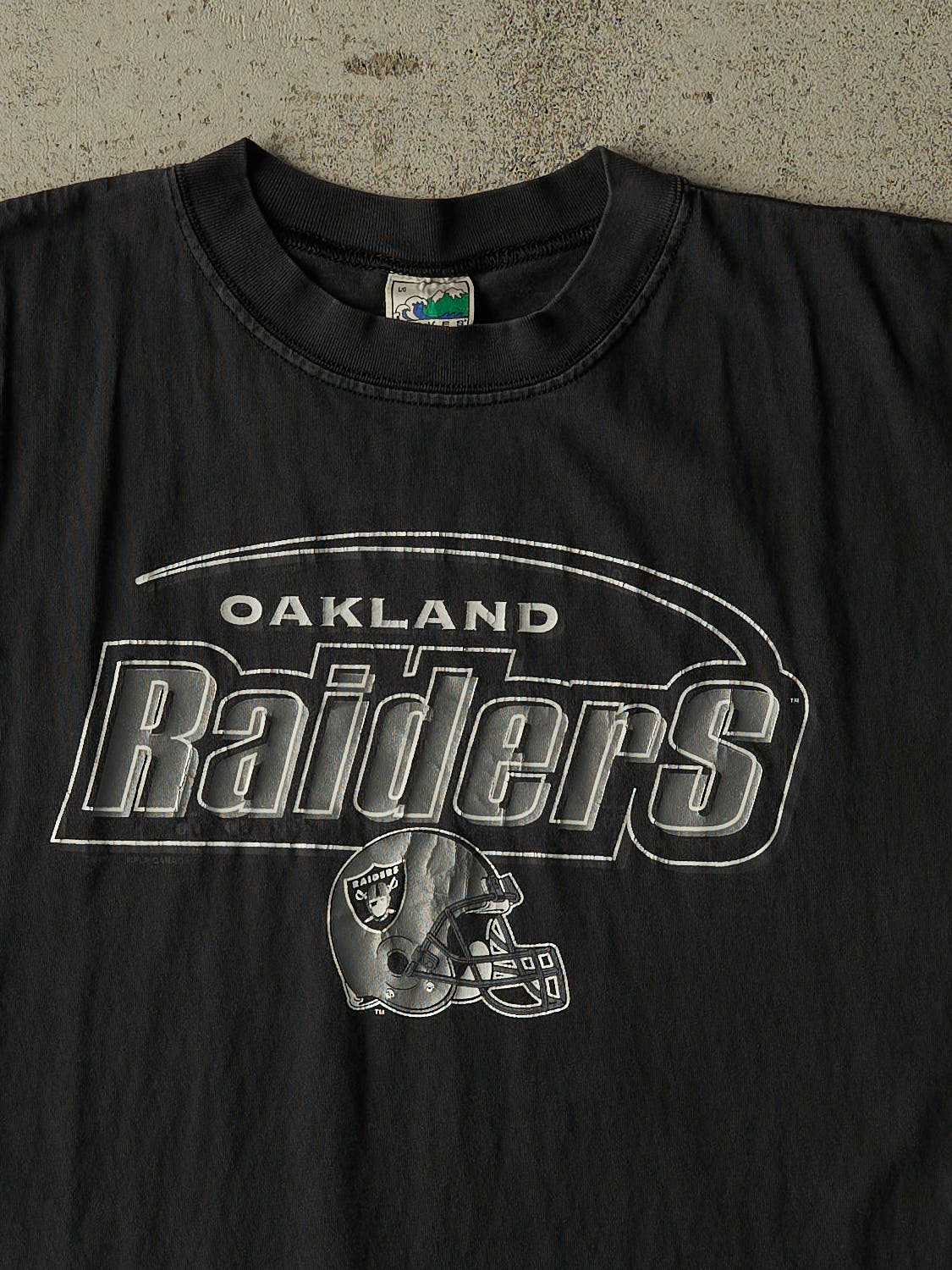 Vintage 90s Faded Black Oakland Raiders Tank (L)