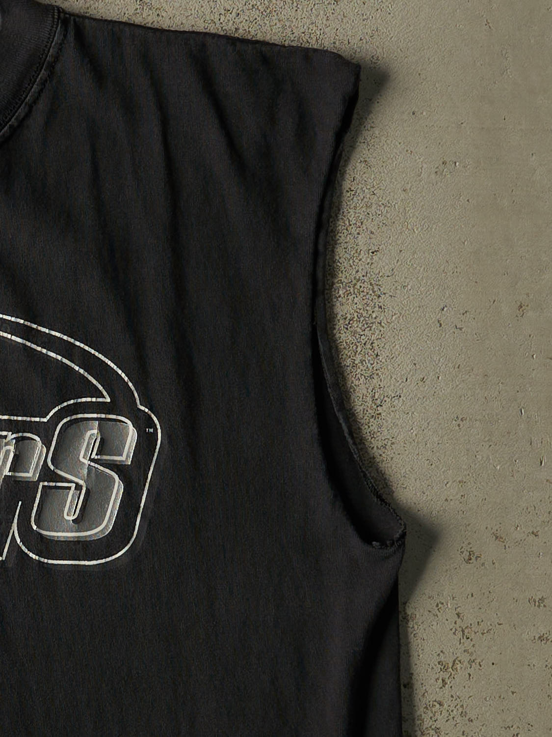 Vintage 90s Faded Black Oakland Raiders Tank (L)