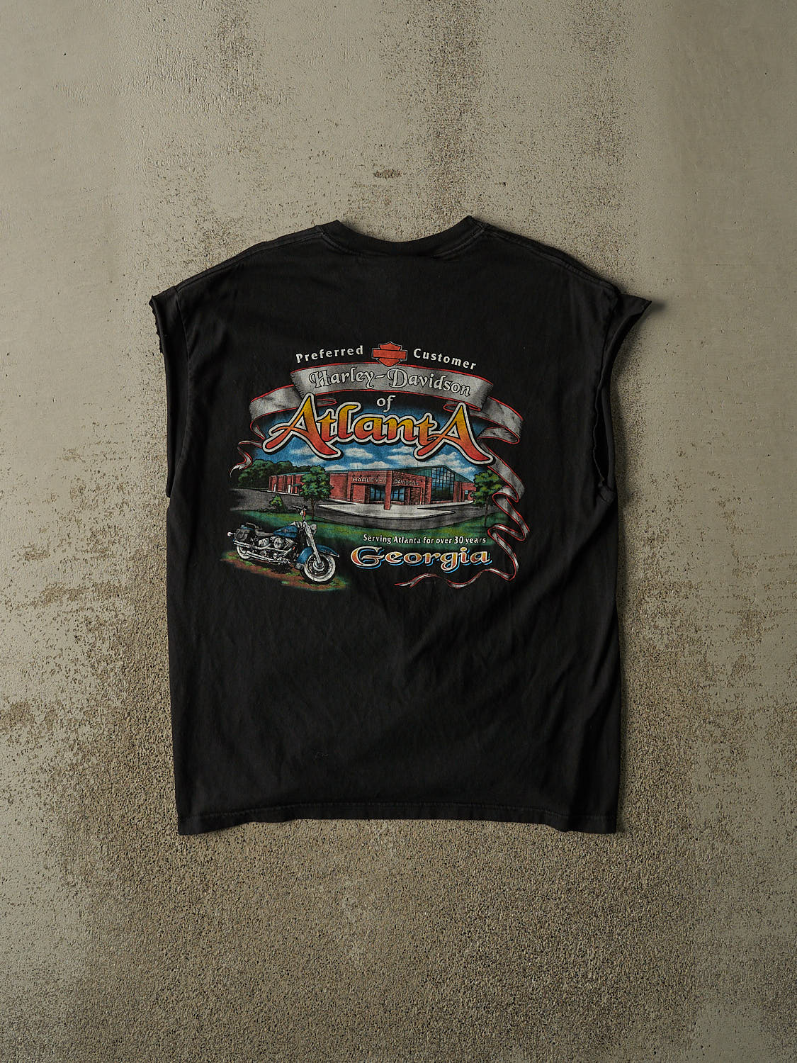Vintage 01' Black Harley Davidson Atlanta Tank (M/L)