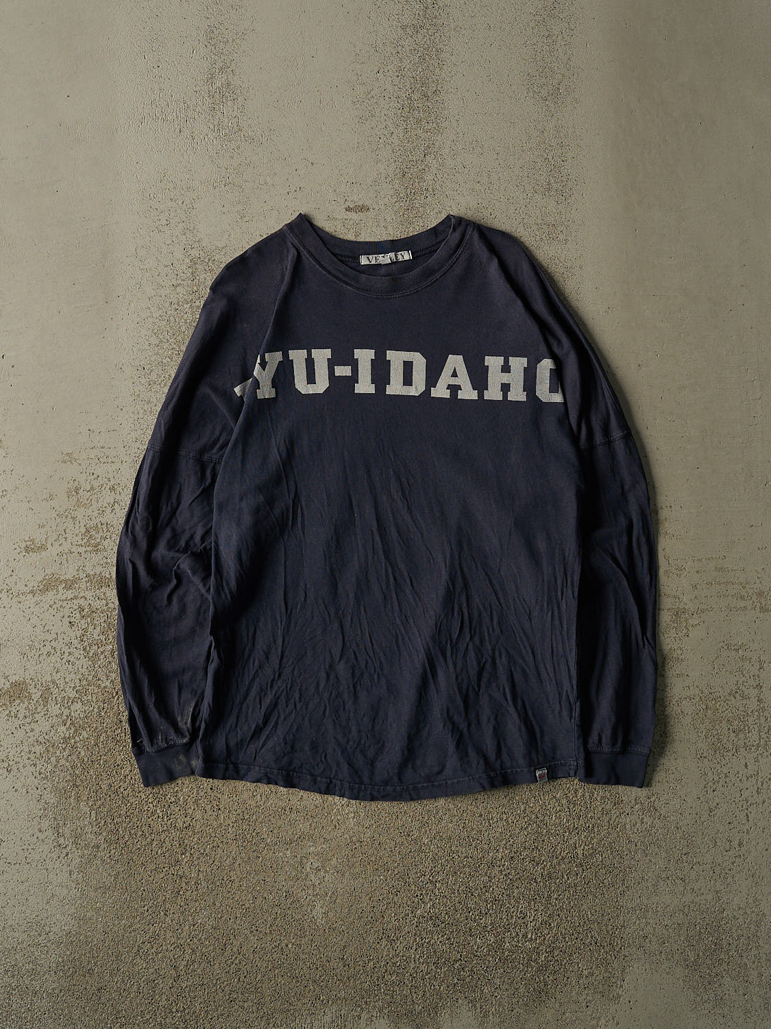 Vintage Y2K Navy Blue Brigham Young University Idaho Long Sleeve (M/L)