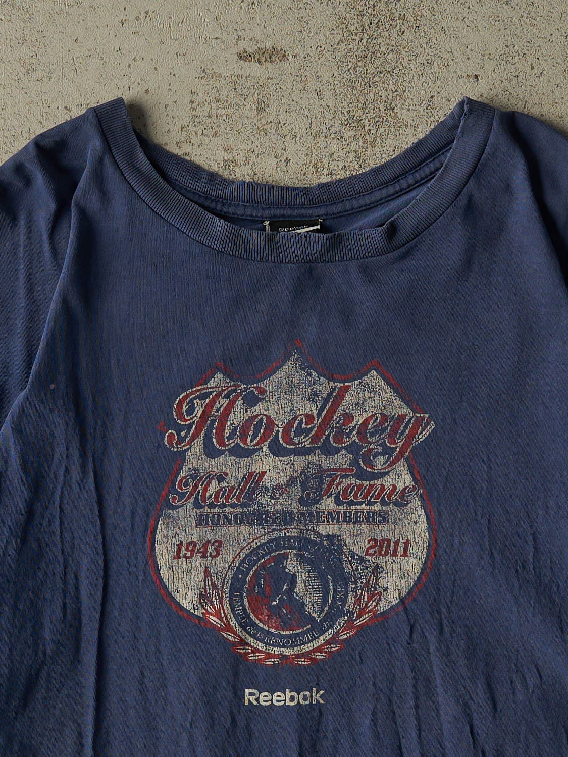 Vintage 11' Blue Hockey Hall of Fame Tee (XL)