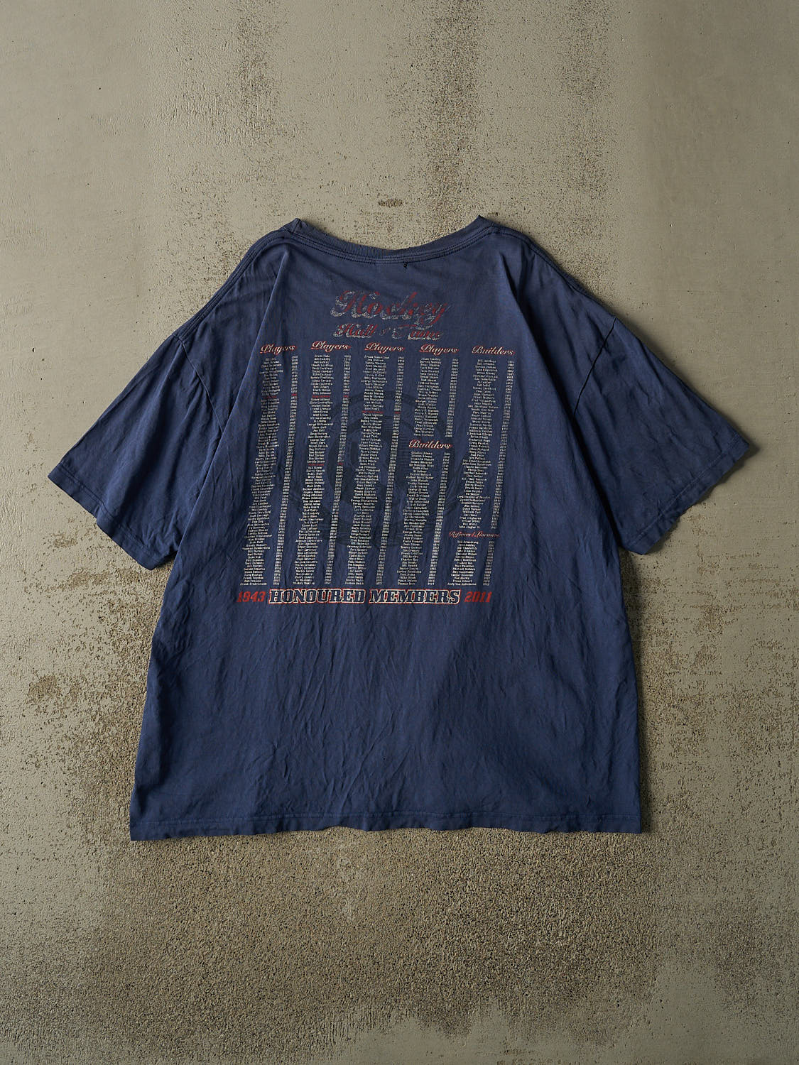 Vintage 11' Blue Hockey Hall of Fame Tee (XL)