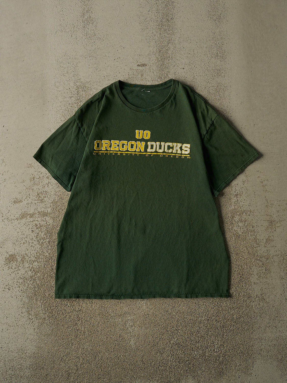 Vintage Y2K Green University of Oregon Ducks Tee (L)