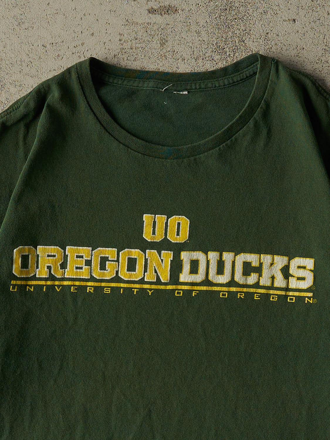 Vintage Y2K Green University of Oregon Ducks Tee (L)