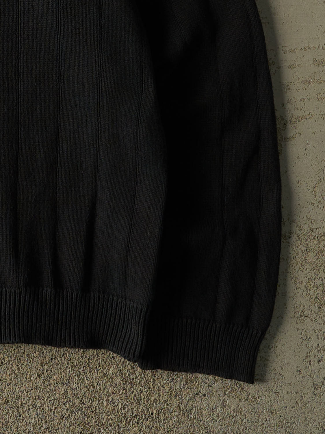 Vintage Y2K Black Chaps Embroidered Knit (L/XL)
