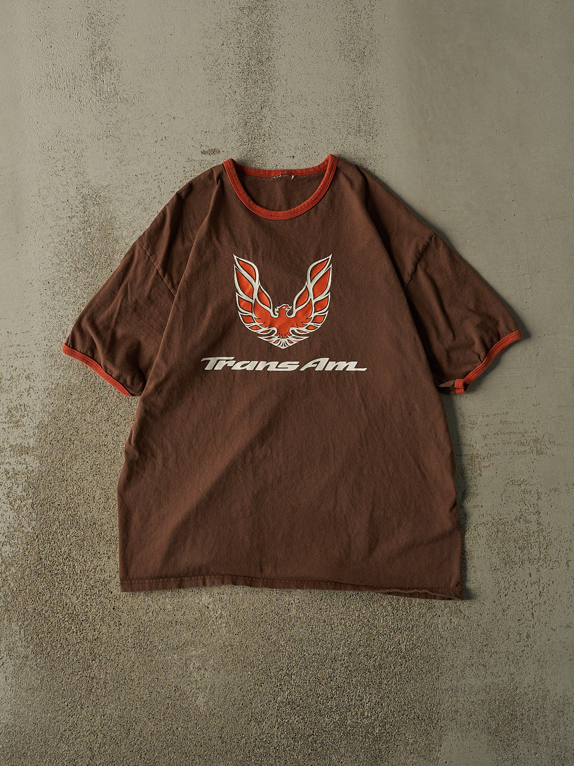 Vintage 90s Brown Trans Am Ringer Tee (L/XL)